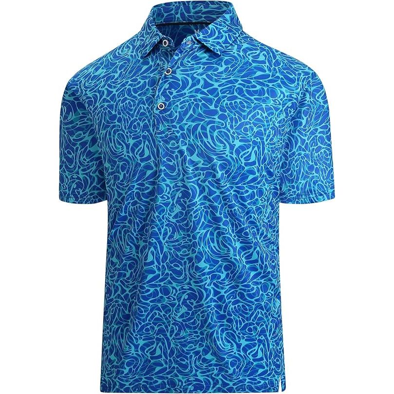 Men’s 4-Way Stretch Quick Dry Golf Polo Shirts