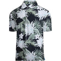Men’s Tropical Hawaiian Print Golf Polo Shirt